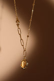 14K Real Gold Plated Opal Droplet Necklace