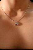 925 Sterling Silver Moonstone Sun Stars Necklace