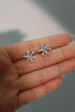 2 in 1 Snowflake Dangle Earrings