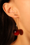 14K Real Gold Plated Cherry Earrings (Pre-order)