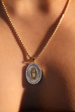 18K Gold Stainless Steel Virgin Mary Pendant Necklace