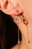 18K Rose Gold Plated Moonlight Dangle Earrings