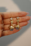 18K Real Gold Plated Ocean Pearl Earrings