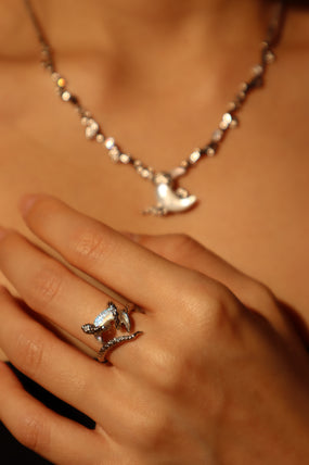 Moon Snake Ring