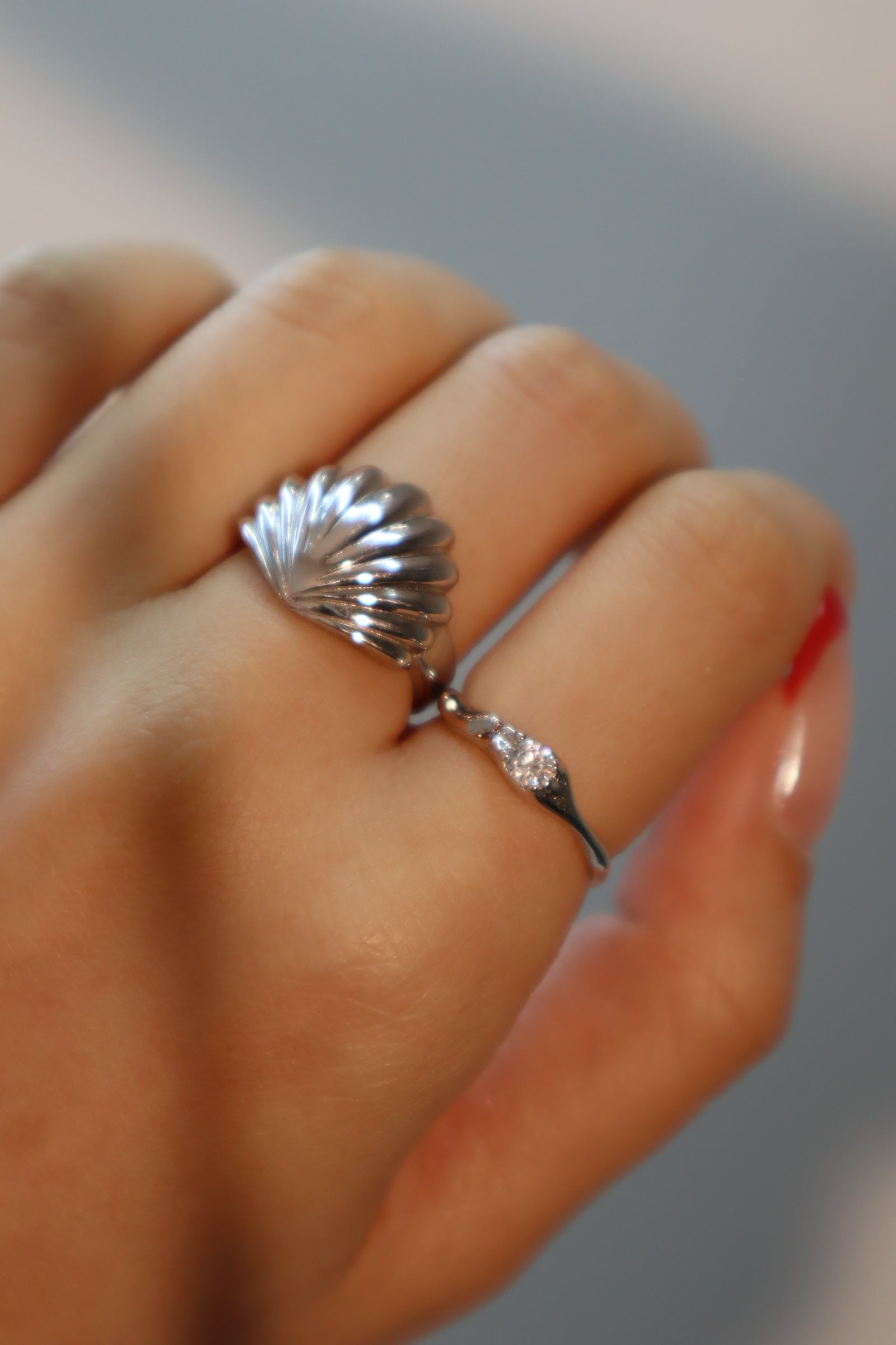 925 Sterling Silver Sea Shell Ring