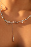 Diamond Pearls Necklace