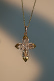 Mix Metal Cross Necklace