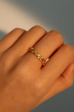 18K Real Gold Plated Diamonds Thorn Vine Ring