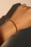 18K Gold Stainless Steel Multi Round Beads Bracelet