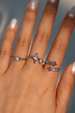 2 in 1 Diamonds Star Ring