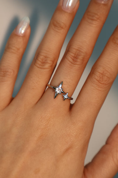 2 in 1 Diamonds Star Ring – Cutethingscommin