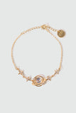 18K Real Gold Plated Moonstone Saturn Star Bracelet