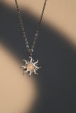 White Opal Sun Necklace