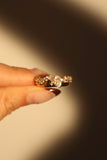 14K Real Gold Plated Multi Diamonds Ring