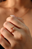 Rose Gold Plated Vermeil Shooting Star Ring