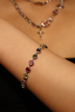 Multi Color Gemstones Bracelet