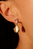 14K Real Gold Plated Opal Droplets Earrings