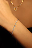 18K Gold Stainless Steel Multi Diamond Chain Bracelet