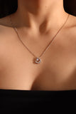 925 Sterling Silver Moonstone Moon Necklace