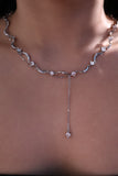 Diamond Wave Chain Necklace