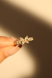 14K Real Gold Plated Butterfly Diamonds Ring