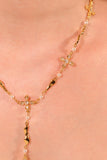 18K Real Gold Plated Eternal Cross Pearls Necklace