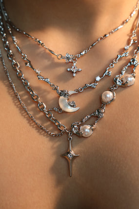Moon Star Necklace Triple Pack