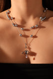 Multi Pearl Saturn Star Necklace