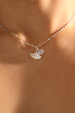 Natural Shell Ginkgo Necklace