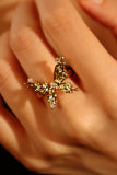 18K Real Gold Plated Butterfly Wings Ring