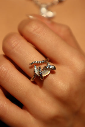 Moon Snake Ring
