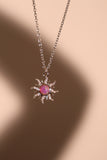 Purple Opal Sun Necklace