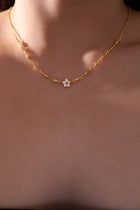 18K Real Gold Plated Starlight Bloom Necklace