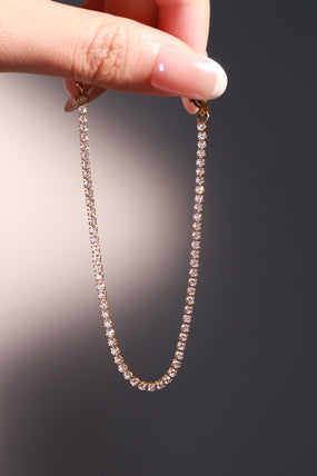 18K Gold Stainless Steel Multi Diamond Chain Bracelet