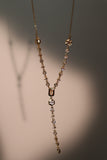 14K Real Gold Plated Diamond Chain Necklace