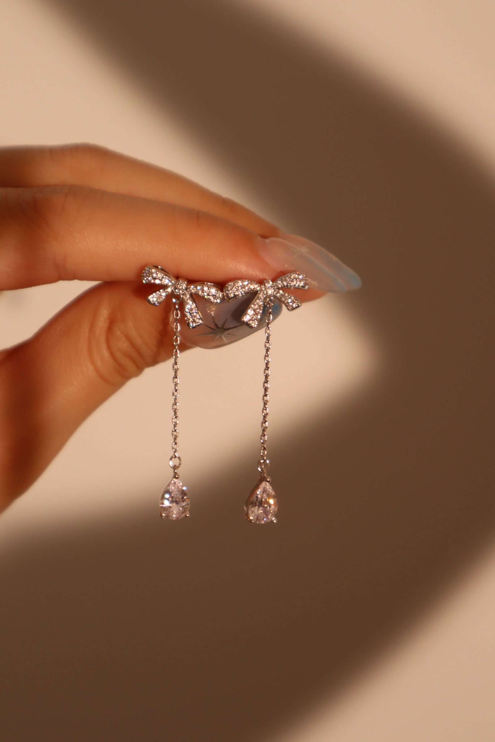 Diamond Bowknot Earrings