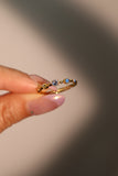 24K Gold Vermeil Gradient Sapphire Ring