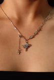 Moonlight Saturn Star Diamond Necklace