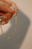 18K Gold Vermeil Diamond Chain Bracelet