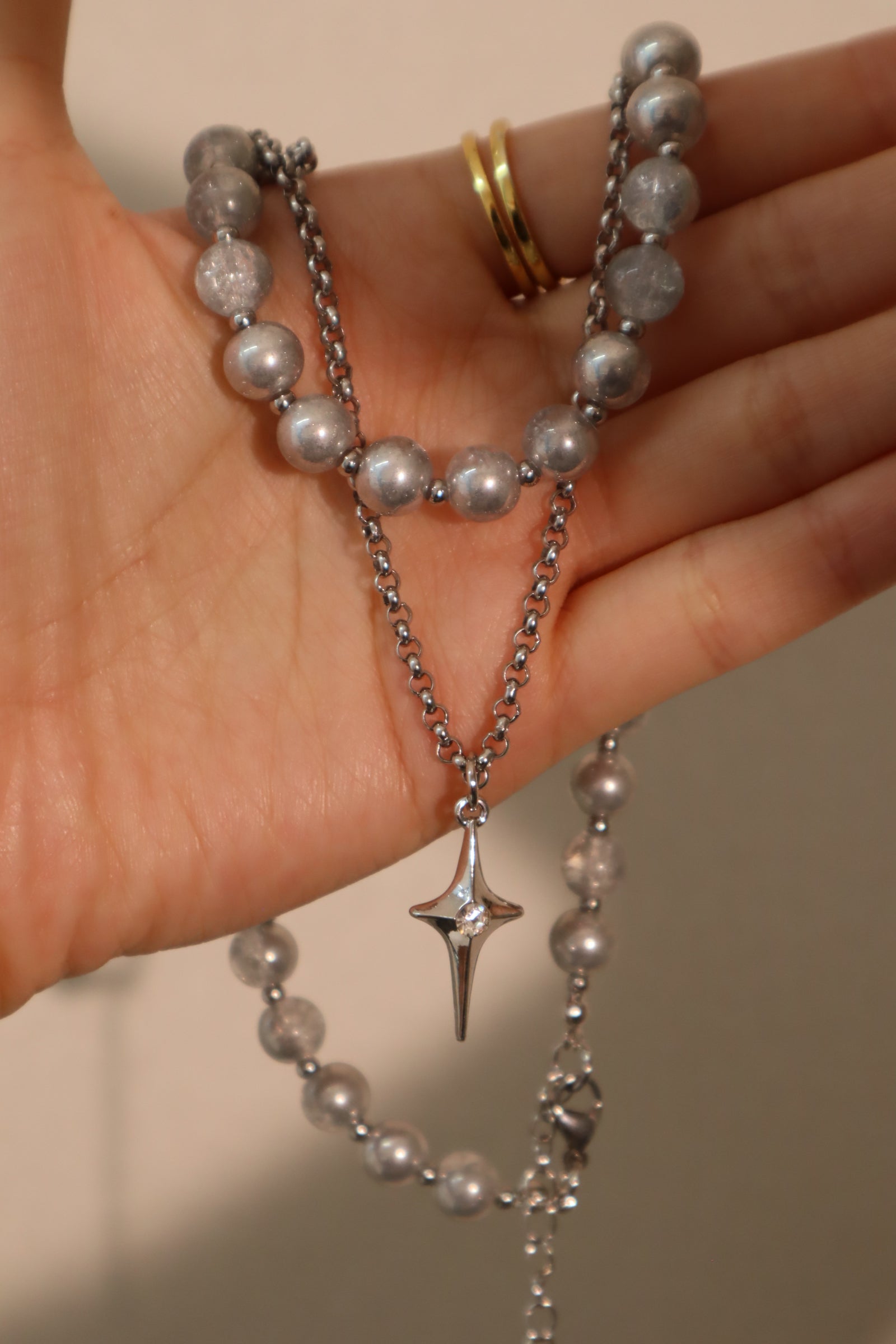 Moonlight Star Beads Necklace
