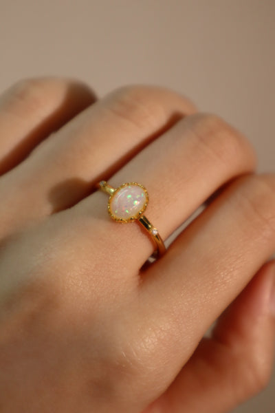 14k Gold Opal Jewellery Pandora Retired Pandora 14K Gold Pink Opal