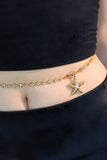 18K Real Gold Plated Diamond Starfish Necklace (Waist Chain)