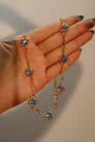 18K Real Gold Plated Multi Moonstones Necklace