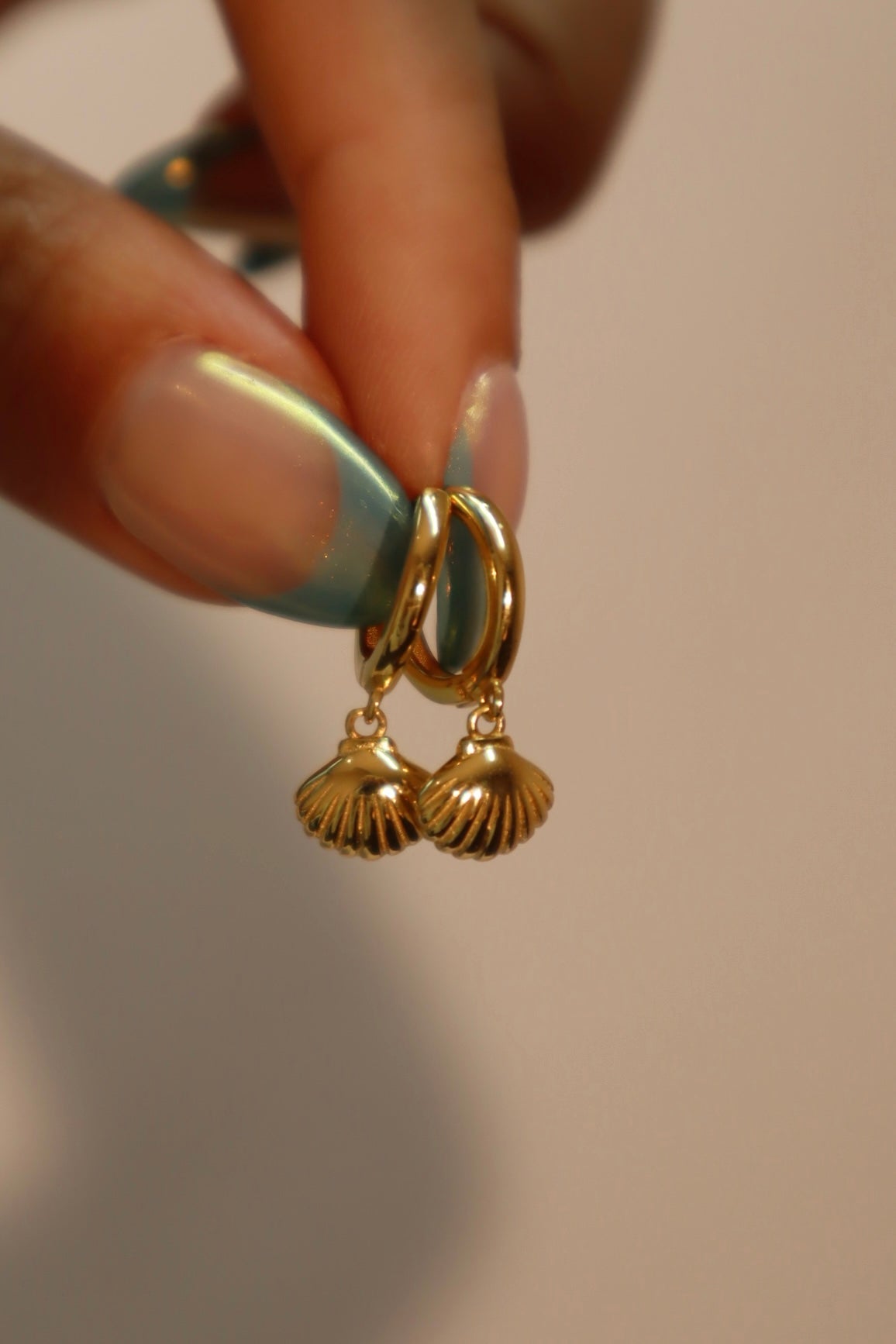 18K Gold Vermeil Sea Shell Earrings