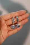 Platinum Plated Ocean Pearl Earrings