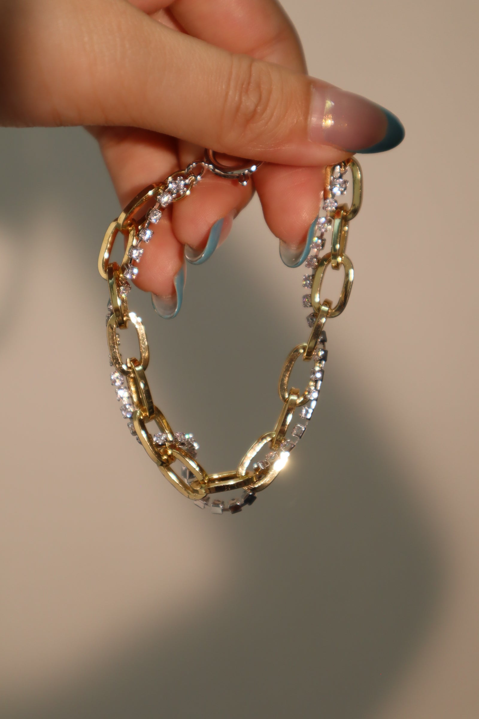 18K Real Gold Plated Diamonds Bracelet