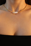 18K Gold Natural Shell Star Necklace
