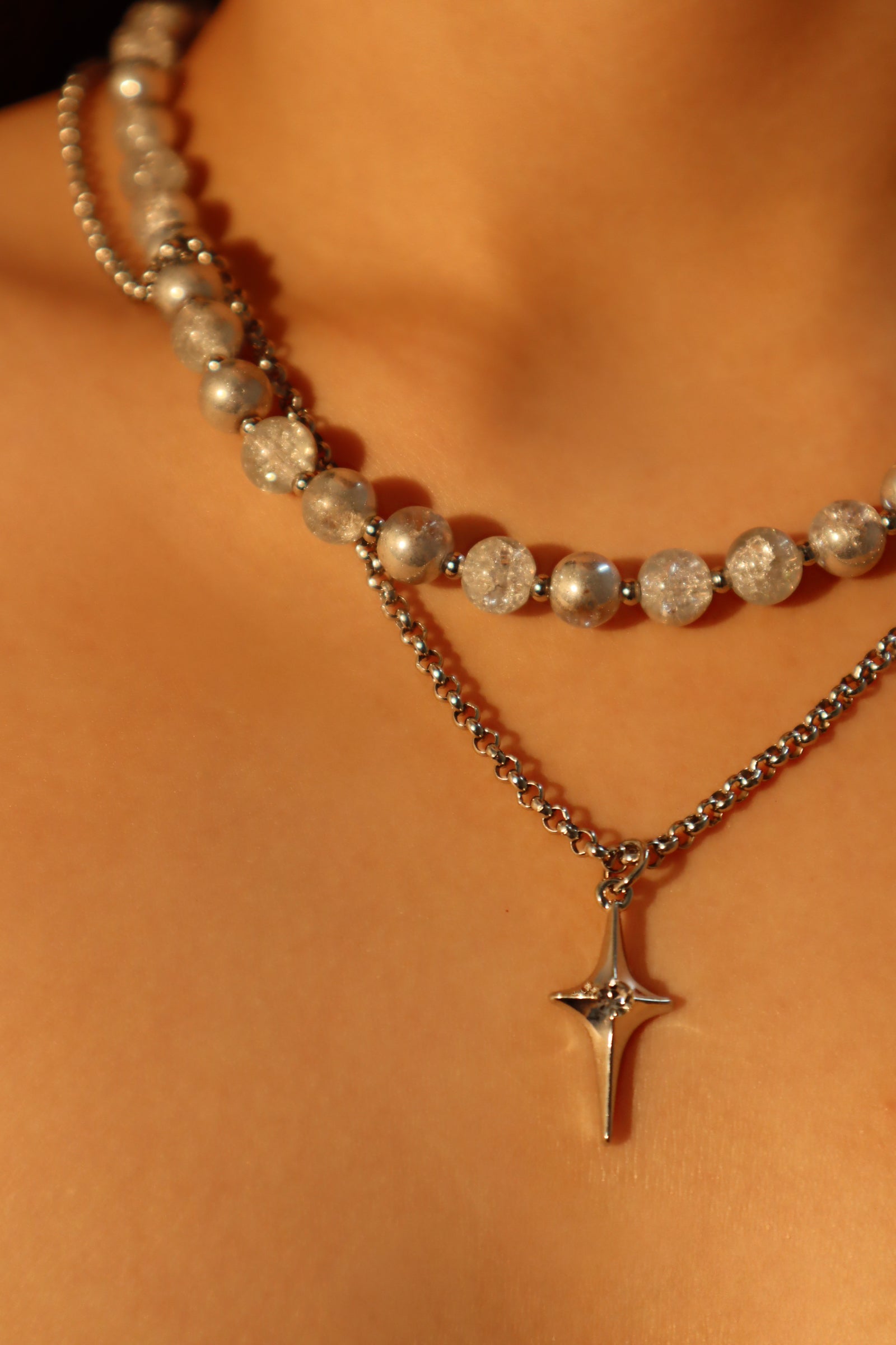 Moonlight Star Beads Necklace