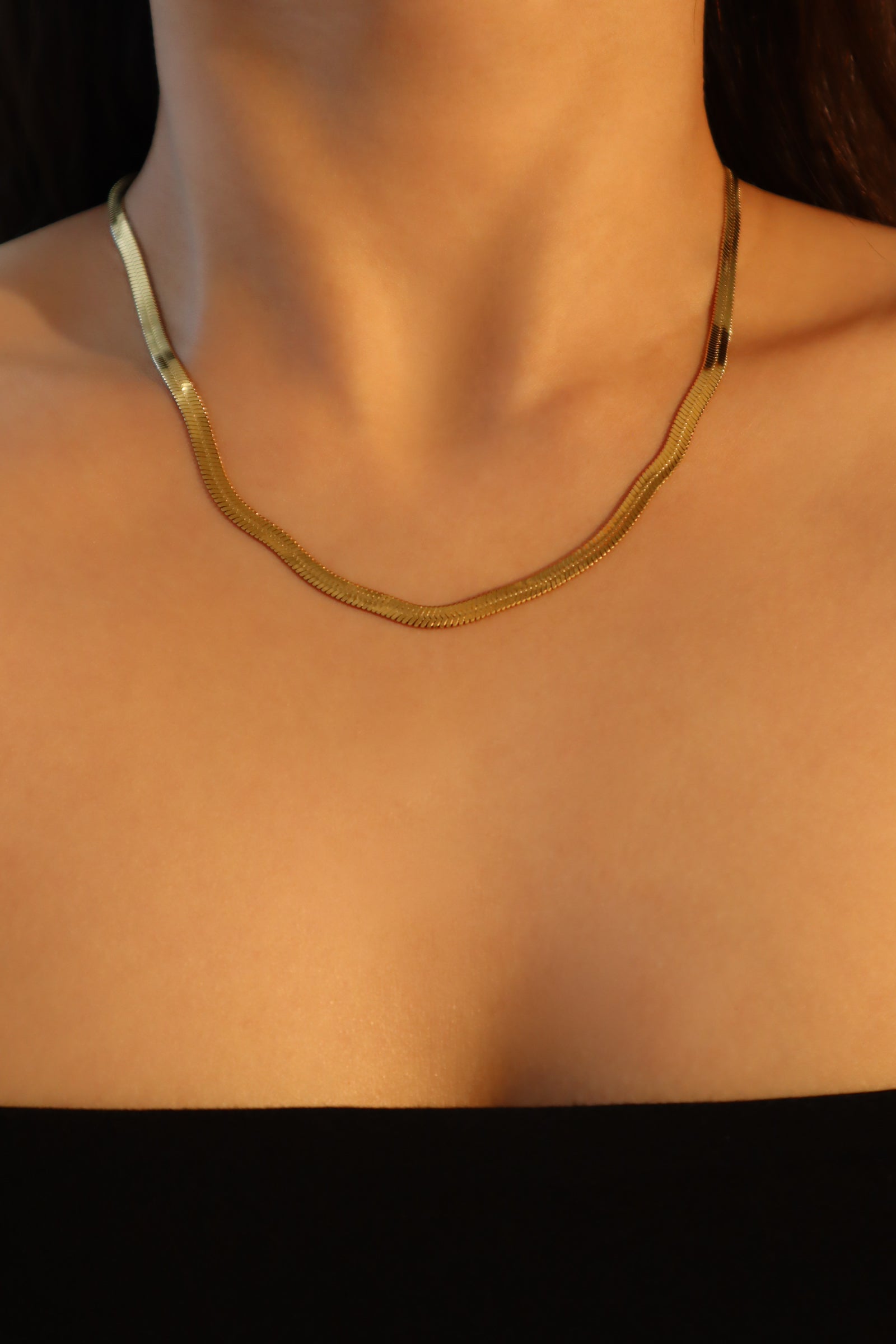 18K gold stainless steel Chain Necklace