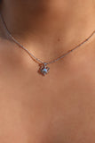 925 Sterling Silver Moonstone Heart Necklace